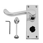 Victorian Lever Latch Scroll Privacy (H-1254)